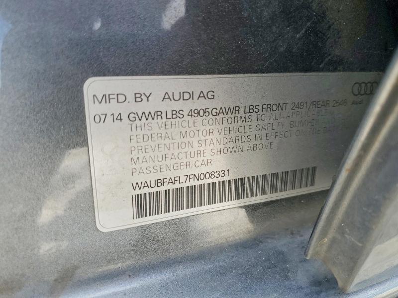 Продажа на аукционе авто 2015 Audi A4, vin: WAUBFAFL7FN008331, номер лота: 61087666