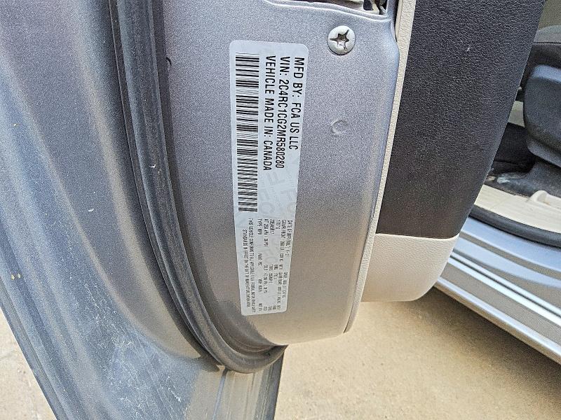 61012056 :رقم المزاد ، 2C4RC1CG2MR580280 vin ، 2021 Chrysler Voyager مزاد بيع
