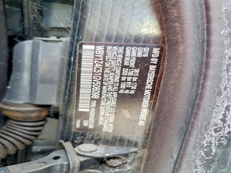 Продаж на аукціоні авто 2016 Bmw I3, vin: WBY1Z4C51GV506098, номер лоту: 61698886
