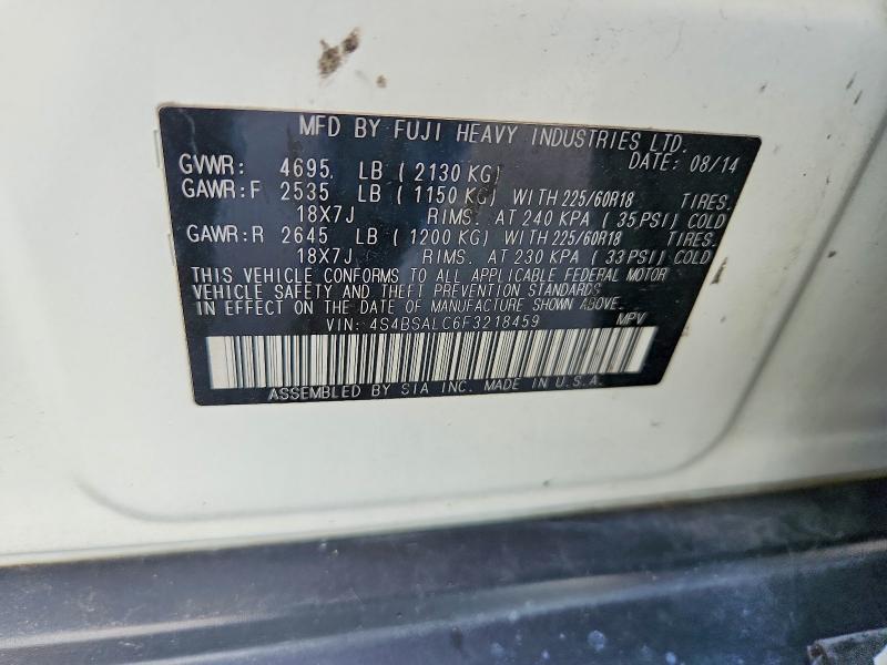 Продаж на аукціоні авто 2015 Subaru Outback, vin: 4S4BSALC6F3218459, номер лоту: 61927556
