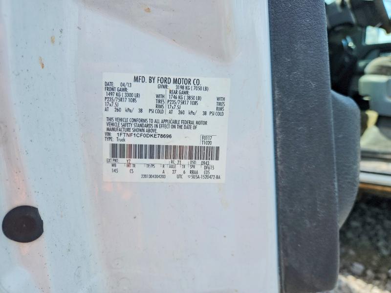 Aukcja sprzedaży 2013 Ford F150, vin: 1FTNF1CF0DKE78696, numer aukcji: 61568576