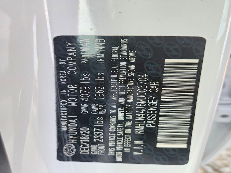 2021 Hyundai Elantra მანქანა იყიდება აუქციონზე, vin: KMHLN4AJ6MU003704, აუქციონის ნომერი: 59178216