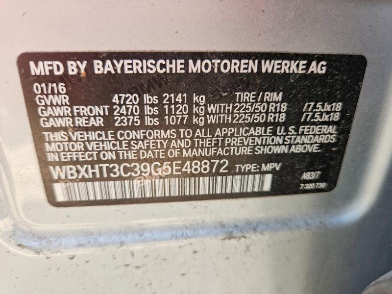Aukcja sprzedaży 2016 Bmw X1, vin: WBXHT3C39G5E48872, numer aukcji: 60748696