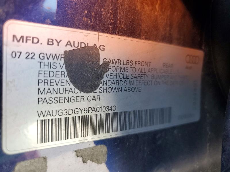 Aukcja sprzedaży 2023 Audi S3, vin: WAUG3DGY9PA010343, numer aukcji: 61234616
