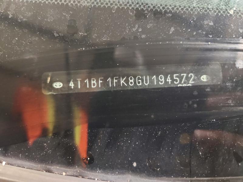 Aukcja sprzedaży 2016 Toyota Camry, vin: 4T1BF1FK8GU194572, numer aukcji: 61946856