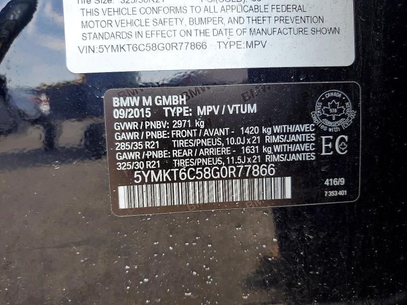 Aukcja sprzedaży 2016 Bmw X5, vin: 5YMKT6C58G0R77866, numer aukcji: 60793876