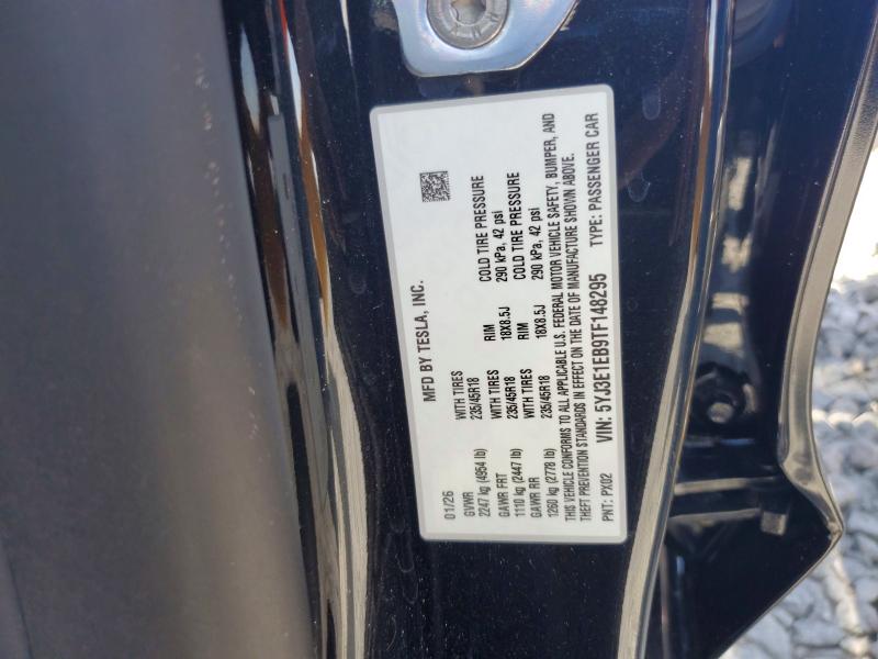 Продажа на аукционе авто 2026 Tesla Model 3, vin: 5YJ3E1EB9TF148295, номер лота: 60142926