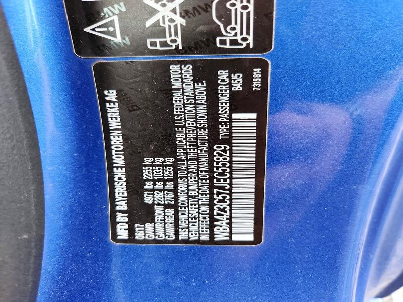 Продаж на аукціоні авто 2018 Bmw 430xi, vin: WBA4Z3C57JEC55829, номер лоту: 60017226