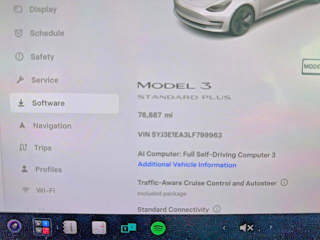 2020 Tesla Model 3 მანქანა იყიდება აუქციონზე, vin: 5YJ3E1EA3LF799963, აუქციონის ნომერი: 61984516