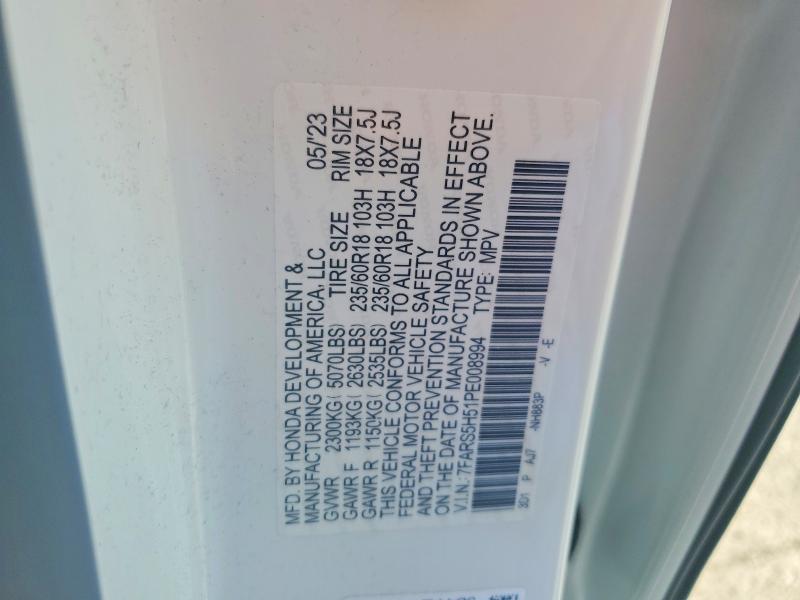 Aukcja sprzedaży 2023 Honda Cr-v, vin: 7FARS5H51PE008994, numer aukcji: 59292756