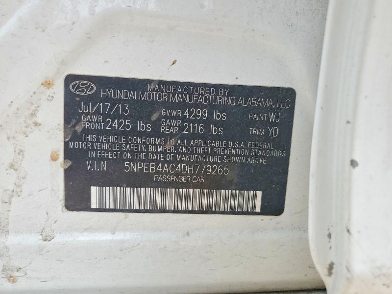 Продаж на аукціоні авто 2013 Hyundai Sonata, vin: 5NPEB4AC4DH779265, номер лоту: 61004676