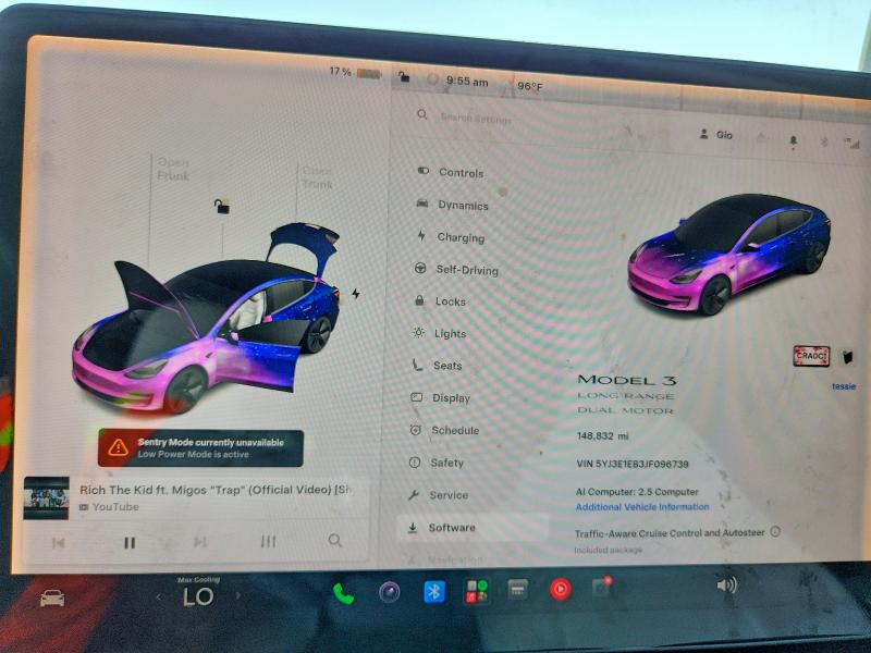 Продажа на аукционе авто 2018 Tesla Model 3, vin: 5YJ3E1EB3JF096739, номер лота: 61638616