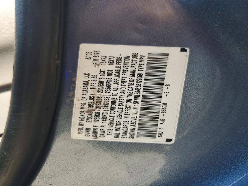 63354466 :رقم المزاد ، 5FNRL38485B122069 vin ، 2005 Honda Odyssey مزاد بيع