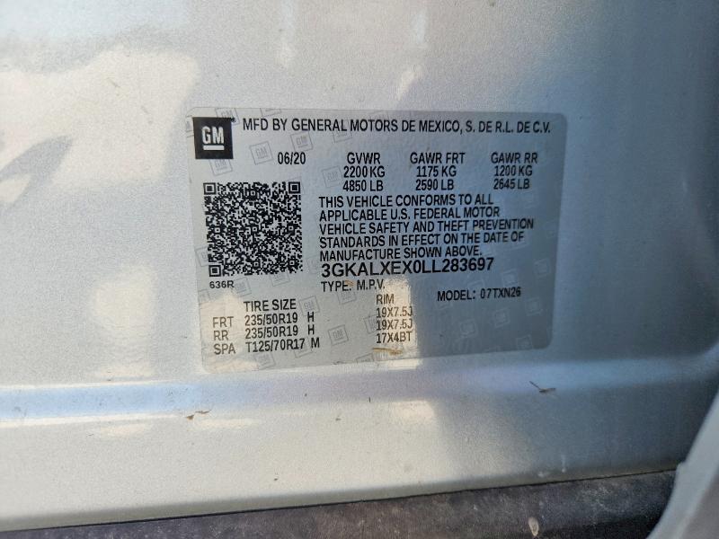 Продажа на аукционе авто 2020 Gmc Terrain, vin: 3GKALXEX0LL283697, номер лота: 59382596