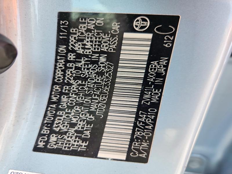 Продаж на аукціоні авто 2014 Toyota Prius V, vin: JTDZN3EU6E3325327, номер лоту: 60324186
