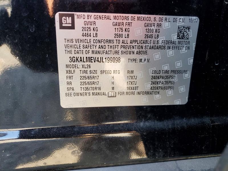 61643296 :رقم المزاد ، 3GKALMEV4JL199098 vin ، 2018 Gmc Terrain مزاد بيع