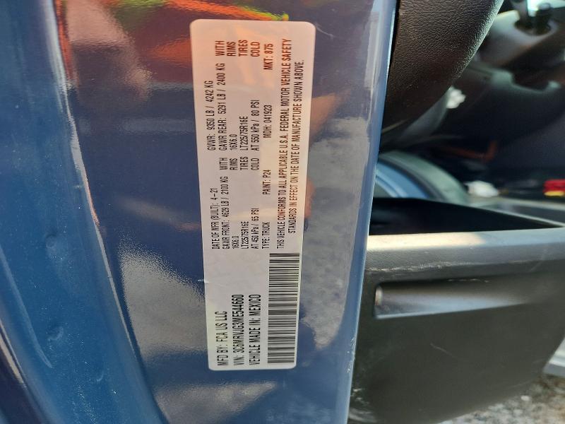 2021 Ram Promaster 3500 მანქანა იყიდება აუქციონზე, vin: 3C6MRVJG3ME544660, აუქციონის ნომერი: 61897396