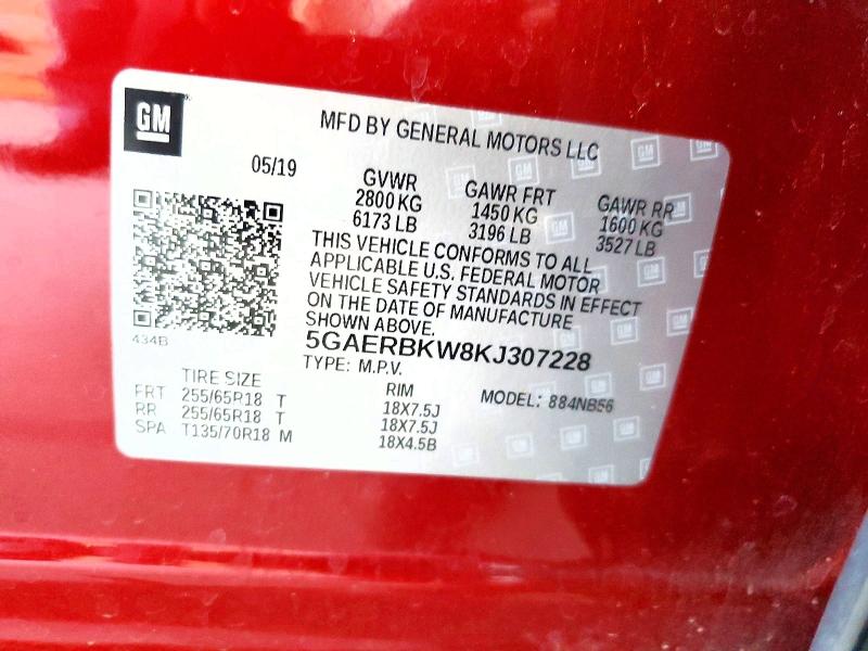 Продажа на аукционе авто 2019 Buick Enclave, vin: 5GAERBKW8KJ307228, номер лота: 85615045