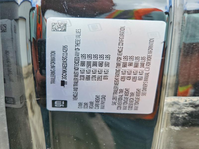Aukcja sprzedaży 2025 Chevrolet Silverado, vin: 3GCNKAEDXSG114295, numer aukcji: 62130686