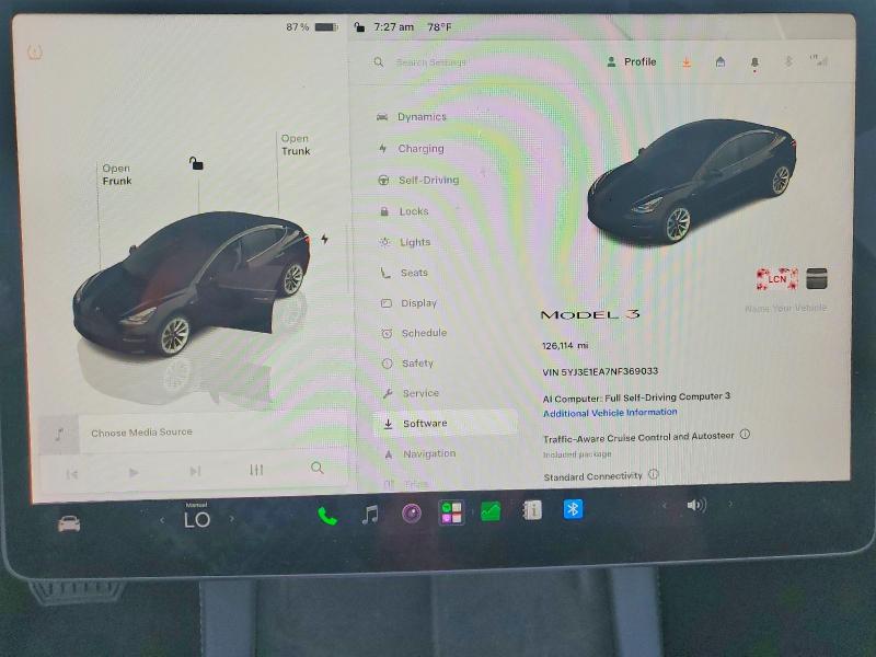 Aukcja sprzedaży 2022 Tesla Model 3, vin: 5YJ3E1EA7NF369033, numer aukcji: 85627245