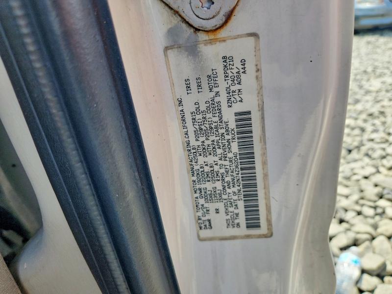 2004 Toyota Tacoma მანქანა იყიდება აუქციონზე, vin: 5TENL42N74Z362040, აუქციონის ნომერი: 60678126