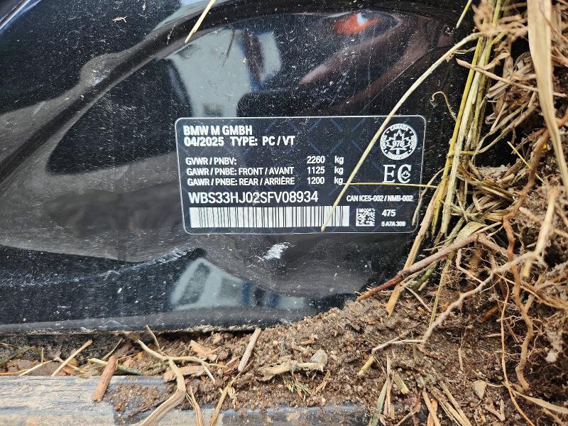 Aukcja sprzedaży 2025 Bmw M3, vin: WBS33HJ02SFV08934, numer aukcji: 63139696