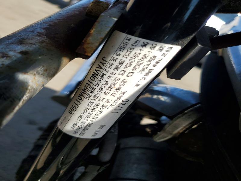 60570006 :رقم المزاد ، JYAVN01E5BA011599 vin ، 2011 Yamaha Xvs950 مزاد بيع