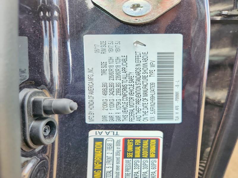 Aukcja sprzedaży 2017 Honda Cr-v, vin: 5J6RW2H99HL047939, numer aukcji: 62268056