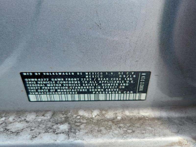 Aukcja sprzedaży 2016 Volkswagen Gti, vin: 3VW447AUXGM062994, numer aukcji: 62798726