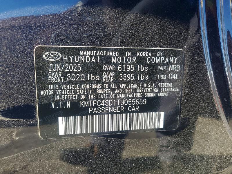 60007206 :رقم المزاد ، KMTFC4SD1TU055659 vin ، 2026 Genesis G90 مزاد بيع