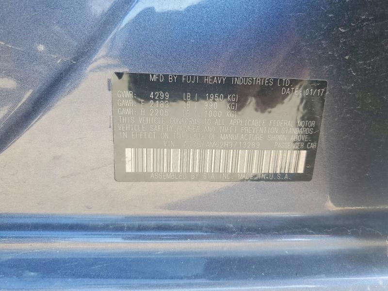 Продажа на аукционе авто 2017 Subaru Impreza, vin: 4S3GTAM62H3713289, номер лота: 61352436
