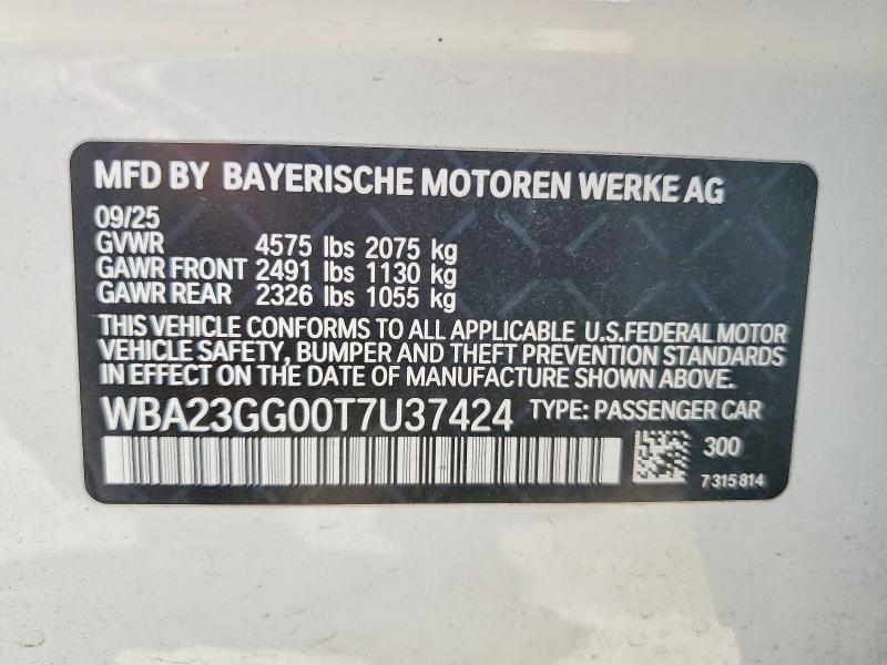 85982445 :رقم المزاد ، WBA23GG00T7U37424 vin ، 2026 Bmw 228xi مزاد بيع
