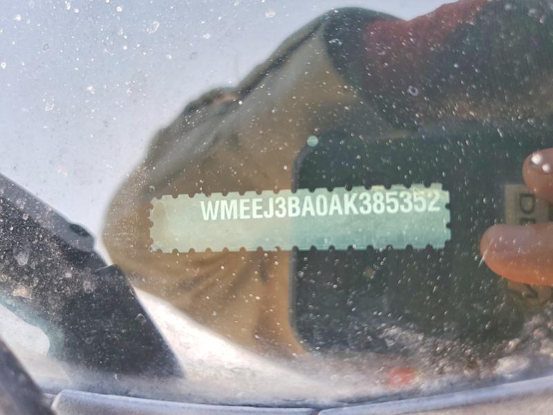 59994936 :رقم المزاد ، WMEEJ3BA0AK385352 vin ، 2010 Smart Fortwo مزاد بيع