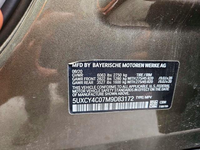 2021 Bmw X6 მანქანა იყიდება აუქციონზე, vin: 5UXCY4C07M9D83172, აუქციონის ნომერი: 61768286