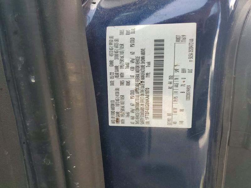 2022 Ford Transit მანქანა იყიდება აუქციონზე, vin: 1FTBF4XG8NKA61870, აუქციონის ნომერი: 60424176