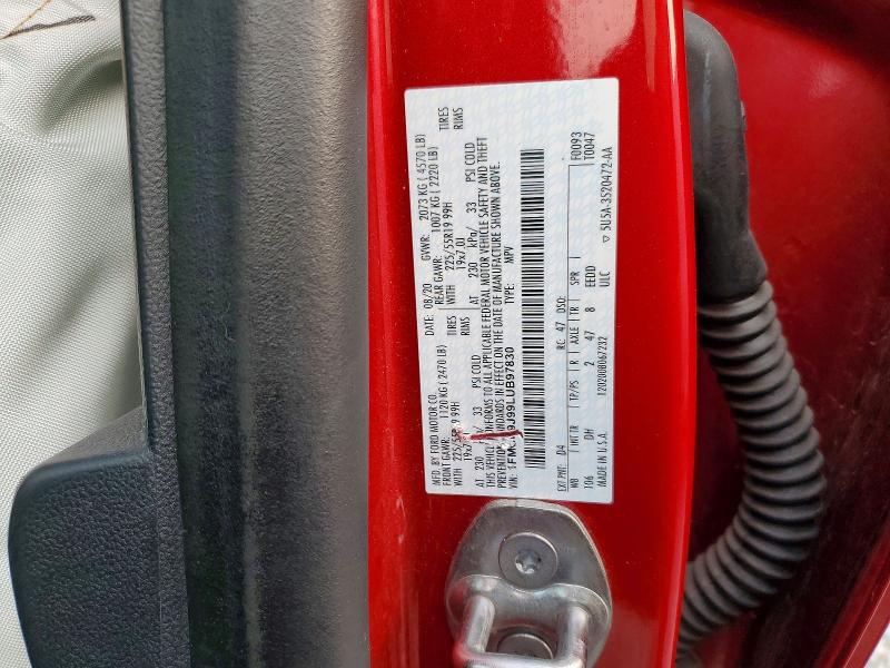 62523636 :رقم المزاد ، 1FMCU9J99LUB97830 vin ، 2020 Ford Escape مزاد بيع