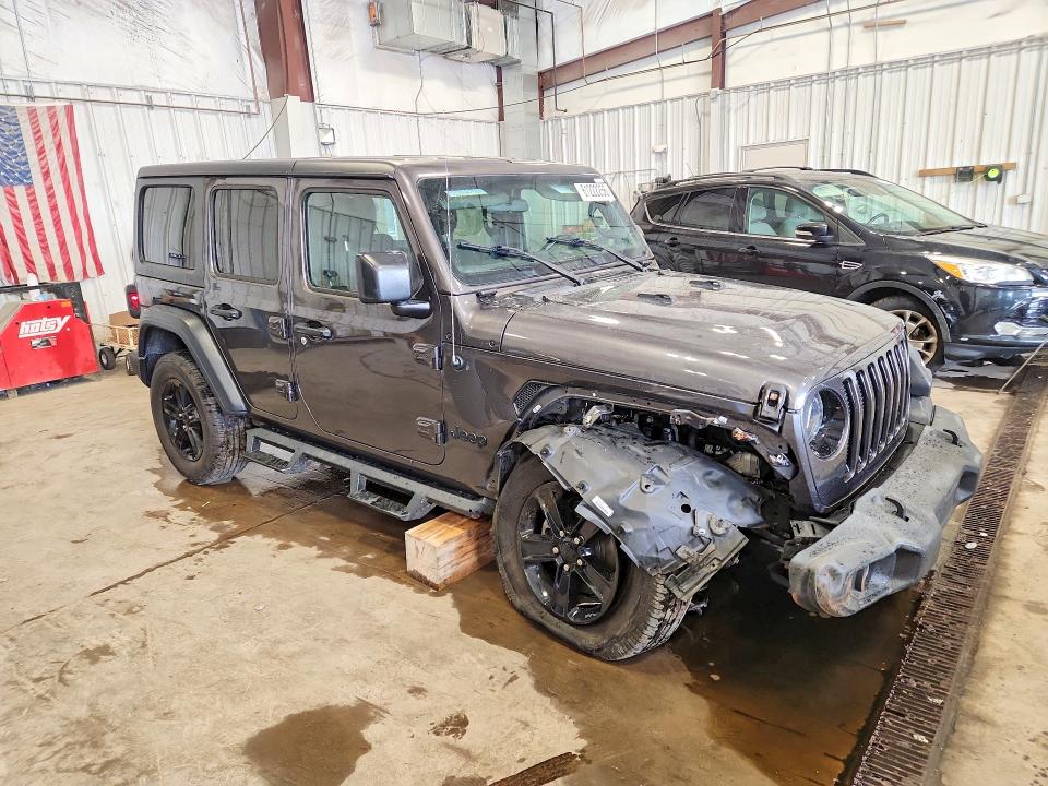 61222256 :رقم المزاد ، 1C4HJXDG2LW314749 vin ، 2020 Jeep Wrangler Unlimited مزاد بيع