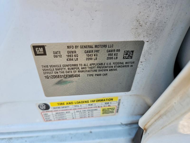 Продажа на аукционе авто 2012 Chevrolet Malibu, vin: 1G1ZD5E01CF385404, номер лота: 59723046