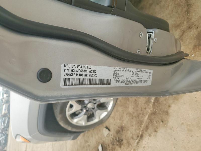 Aukcja sprzedaży 2021 Jeep Compass, vin: 3C4NJCCB3MT522342, numer aukcji: 61181466