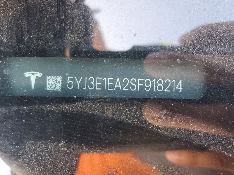 63001726 :رقم المزاد ، 5YJ3E1EA2SF918214 vin ، 2025 Tesla Model 3 مزاد بيع
