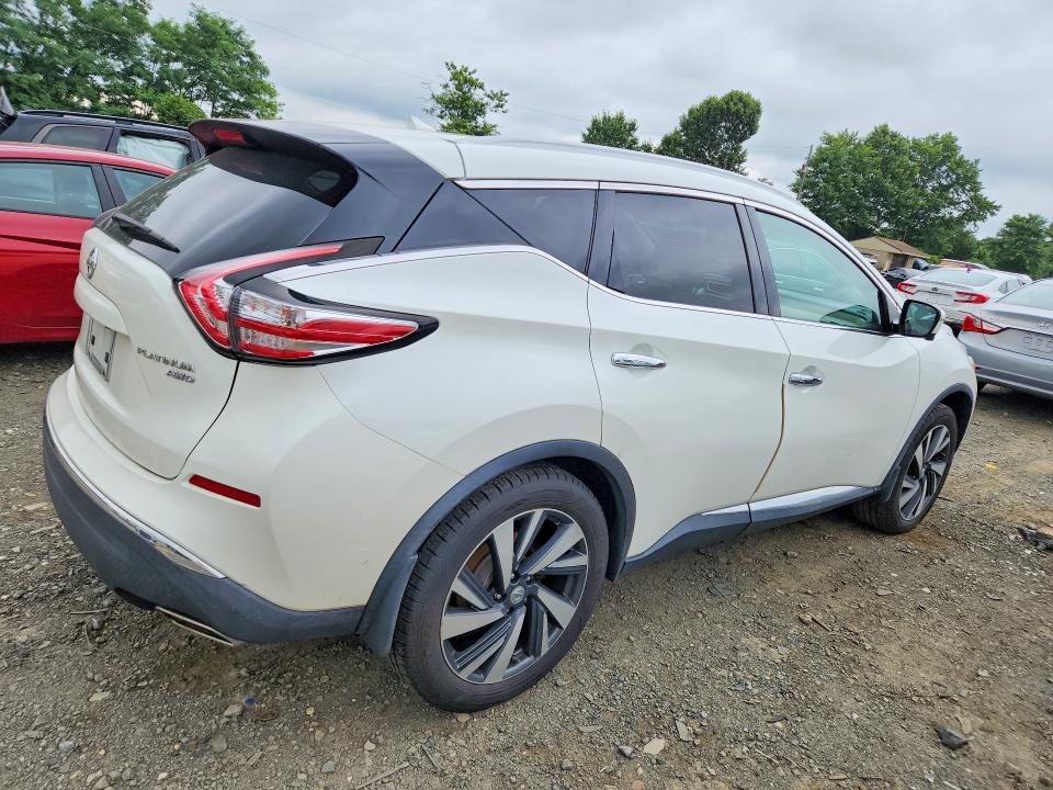59729156 :رقم المزاد ، 5N1AZ2MH3FN286827 vin ، 2015 Nissan Murano مزاد بيع