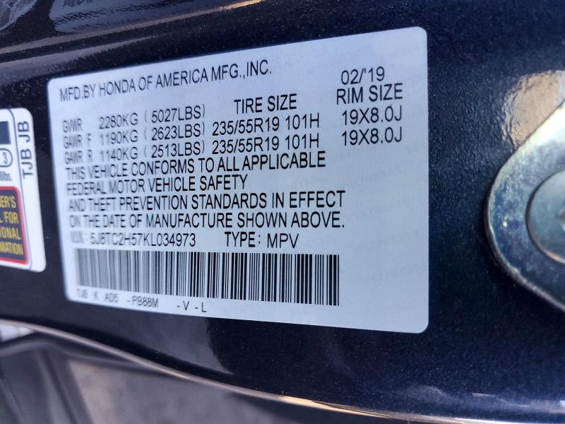 Продажа на аукционе авто 2019 Acura Rdx, vin: 5J8TC2H57KL034973, номер лота: 63418456