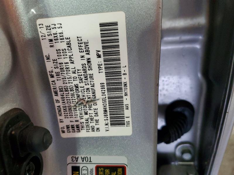 63362096 :رقم المزاد ، 5J6RM4H35EL042889 vin ، 2014 Honda Cr-v مزاد بيع