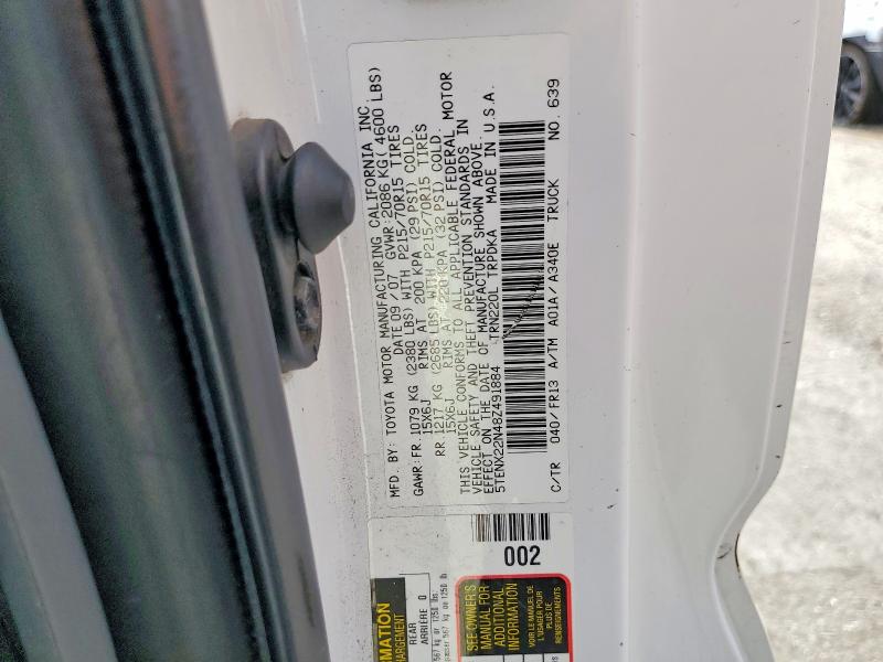 Aukcja sprzedaży 2008 Toyota Tacoma, vin: 5TENX22N48Z491884, numer aukcji: 59681296
