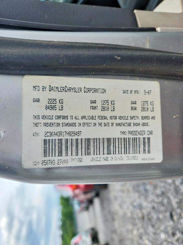 Aukcja sprzedaży 2007 Chrysler 300, vin: 2C3KA43R17H829497, numer aukcji: 60361606