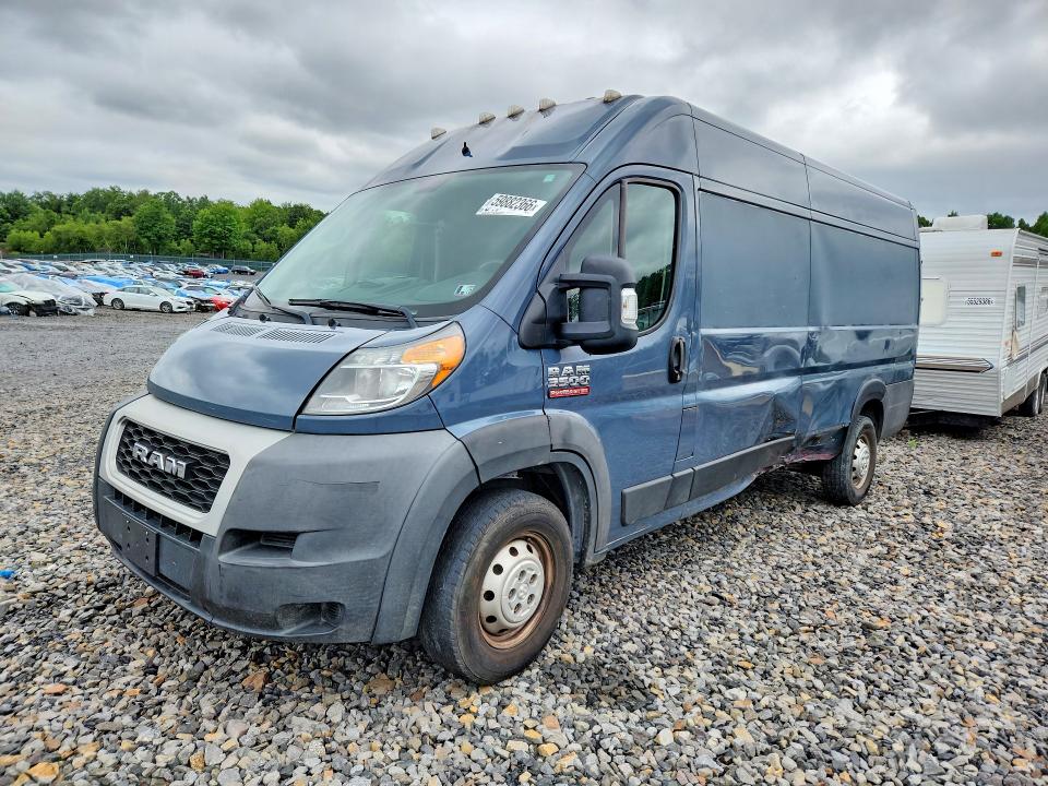 2019 Ram Promaster 3500 მანქანა იყიდება აუქციონზე, vin: 3C6URVJG7KE544545, აუქციონის ნომერი: 59882366