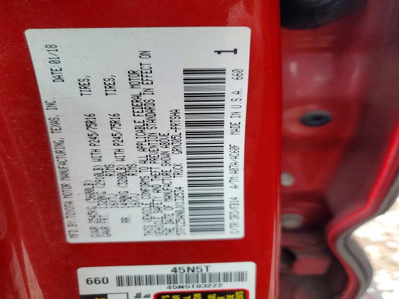 2018 Toyota Tacoma მანქანა იყიდება აუქციონზე, vin: 5TFCZ5AN0JX132534, აუქციონის ნომერი: 60718386