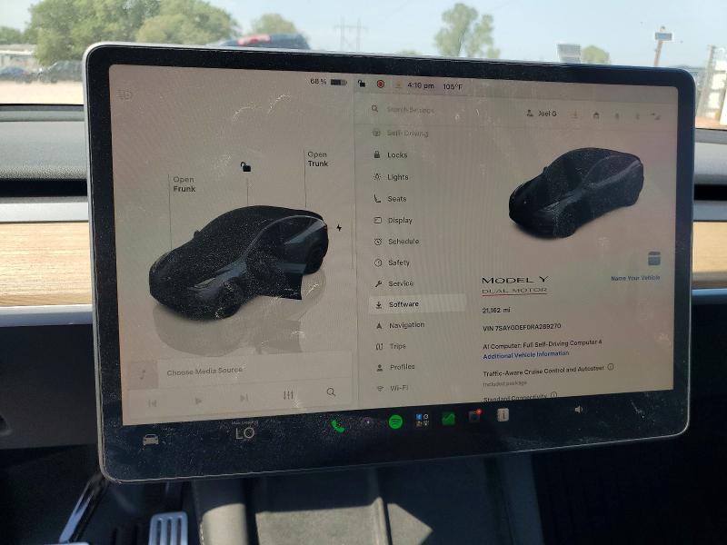 Aukcja sprzedaży 2024 Tesla Model Y, vin: 7SAYGDEF0RA289270, numer aukcji: 60385946