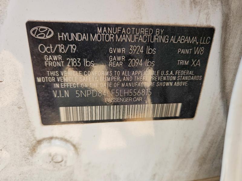 Aukcja sprzedaży 2020 Hyundai Elantra, vin: 5NPD84LF5LH556815, numer aukcji: 63351836