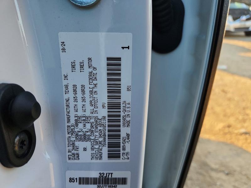 Aukcja sprzedaży 2025 Toyota Sequoia, vin: 7SVAAABAXSX051180, numer aukcji: 60441346